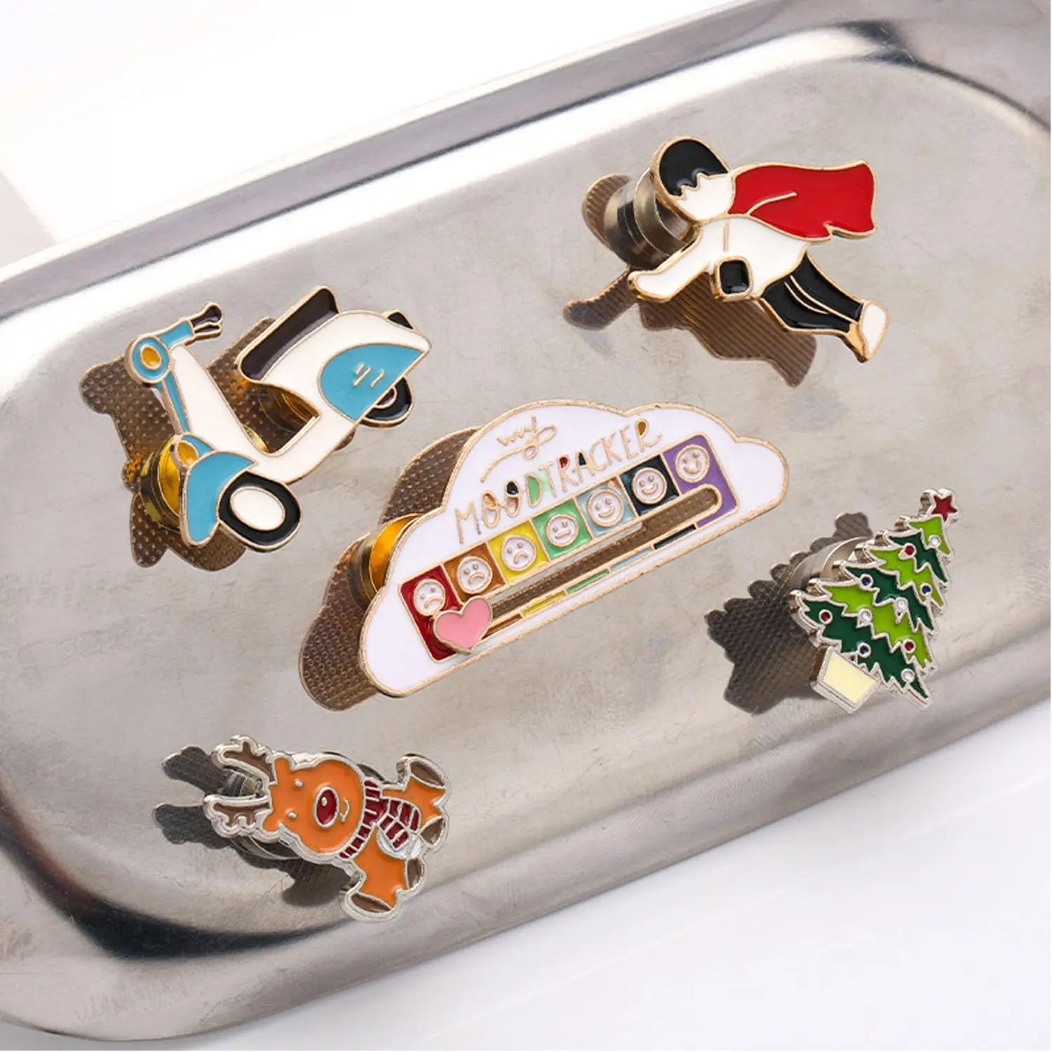 5 Stück Magnetische Broschenverschlüsse Metallverschlüsse für Anstecknadeln Sicherungsverschlüsse für DIY Broschen Abzeichen Schmuckherstellung – Detail 7