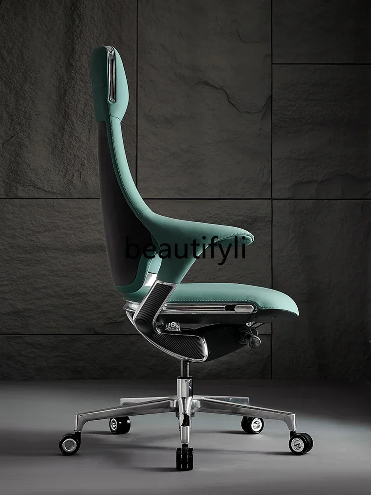 ss Sedentary Leather Office Chair Learning Home Chair Conference Chair