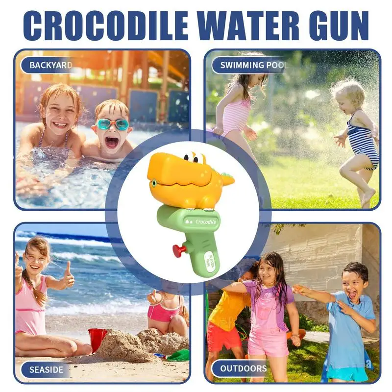 Jouets de piscine à gicler, dinosaure de dessin animé, arrière-cour, plage, jeux de natation interactifs à l'extérieur pour tout-petits de 3 à 12 ans