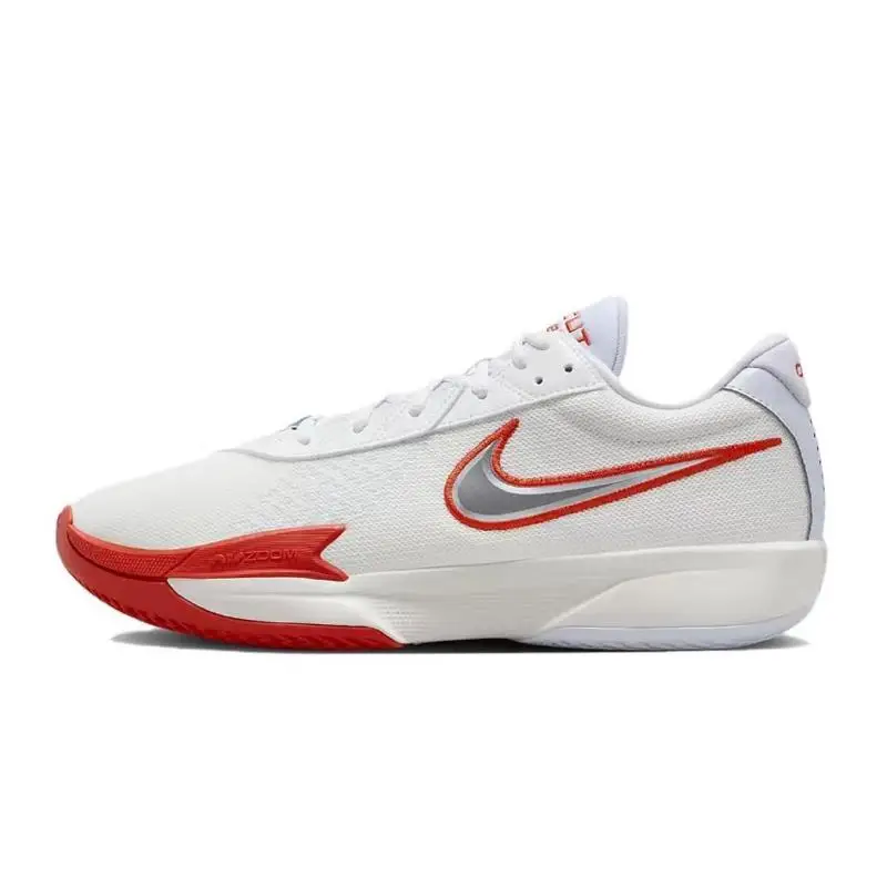 【Dostosuj】Nike Air Zoom G.T. Buty do koszykówki Cut Academy unisex niskie trampki biało-pomarańczowo-czerwone FB2598-101