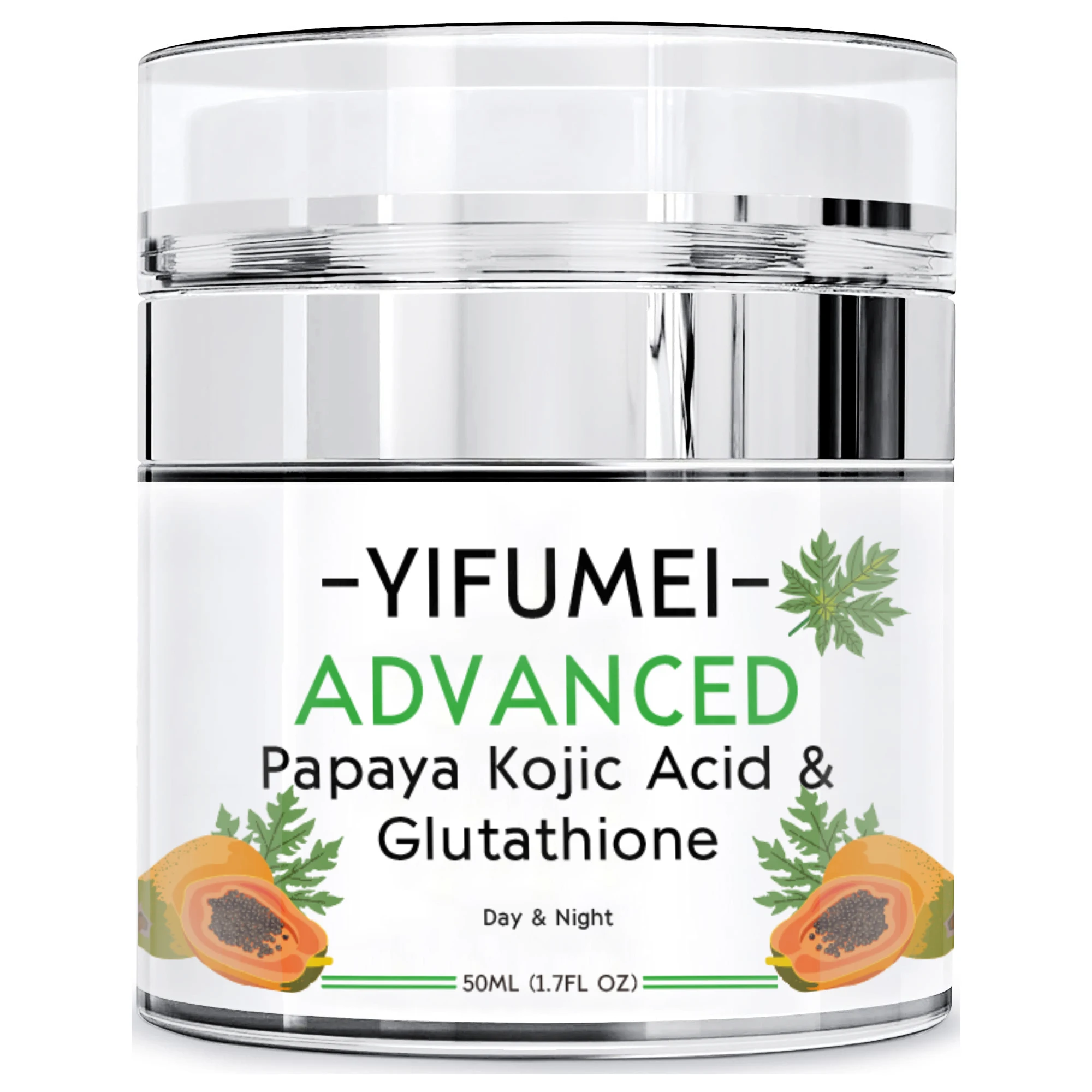 

Advanced Papaya Kojic Acid Glutathione Day Night Cream Naturals Whitening Lightening Tightening Moisturizer Pawpaw Facial Cream