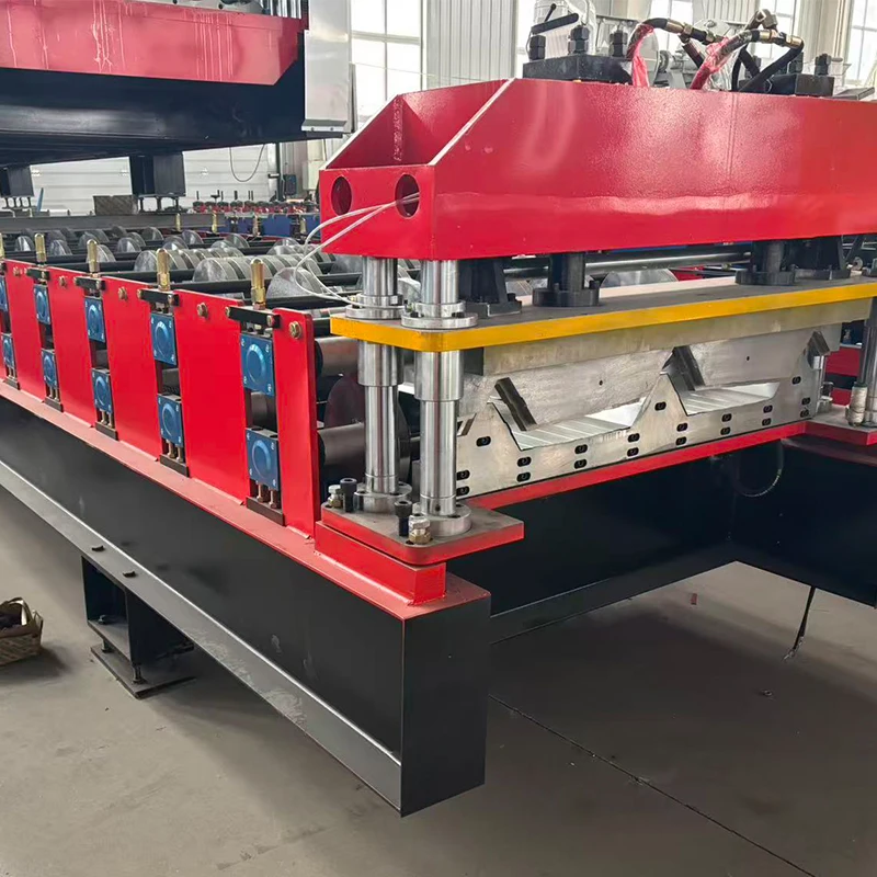 Roof Tile Roll Forming Machine Fully Automatic PLC Screen Hydraulic Cutting For Color Steel Galvanized Roof Tile Production Line