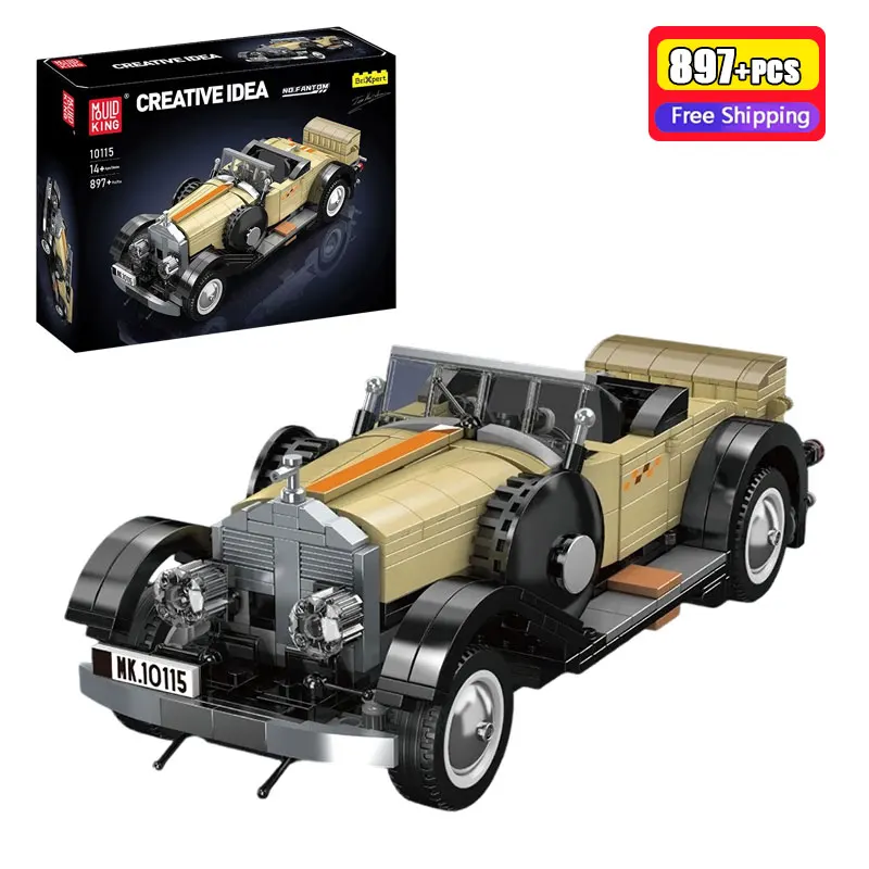 

2331Pcs Technical Classic Car Building Blocks Vintage Vehicle Assembly Model Bricks Educational Toys for Boys Girls