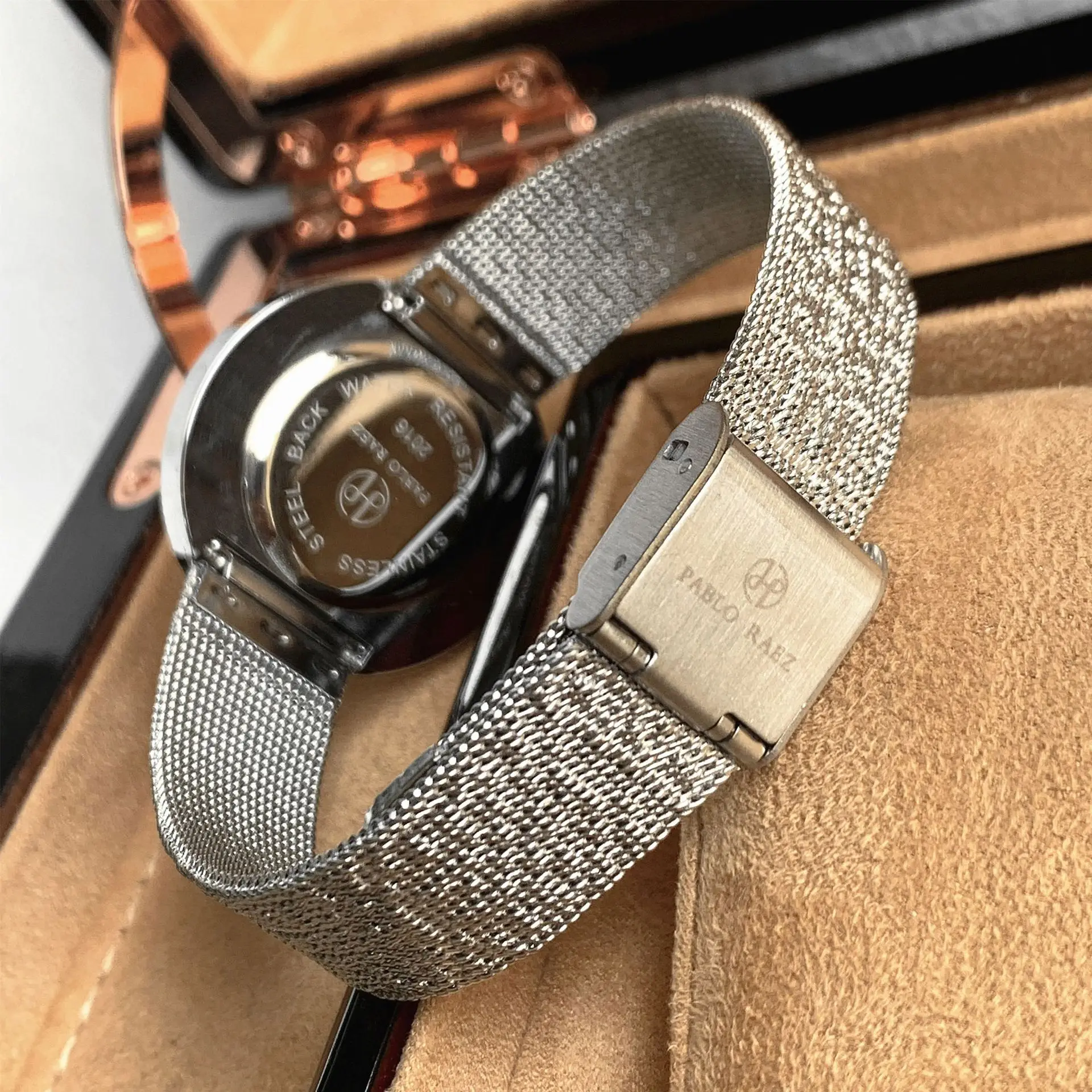 Brand Watch Fashion Beimu Face Women's Watches Waterproof Milan Strap Adjustable Female Quartz Wristwatches Free Box Gift