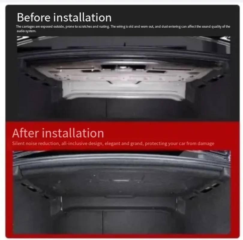 

For VW Passat /Passat B8 2007-2008-2009-2010-2023 The Top Floor Of The Trunk Is Lined With Sound Insulation Cotton Reduce Noise