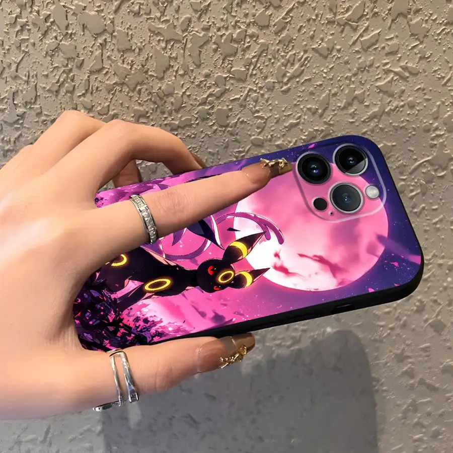 Hot Anime Pokemon Funda Phone Cover Phone Case for Apple iPhone Air XR XS MAX 12 17 Pro Max 15 Pro 7 8 14 11 13 16 view 5