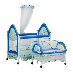 Baby Cot Hot Selling Baby Playpen High Quality Portable Metal Cot Beds Baby Crib