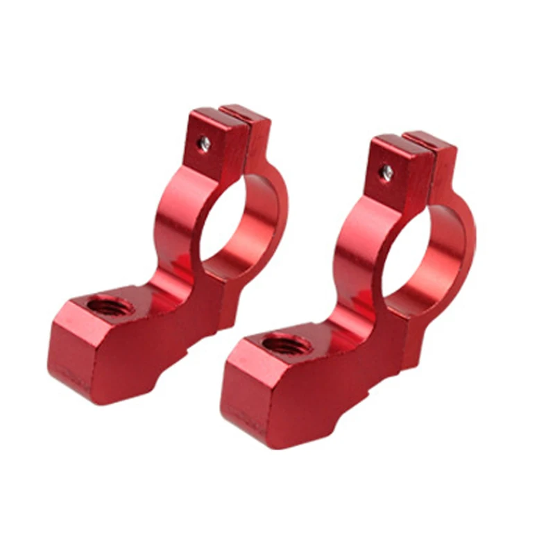 2 Pcs Motorcycle Bike ATV Rear View Mirror Bracket Mount Adapter Holder Clamp Screw CNC Aluminum 22mm 7/8\