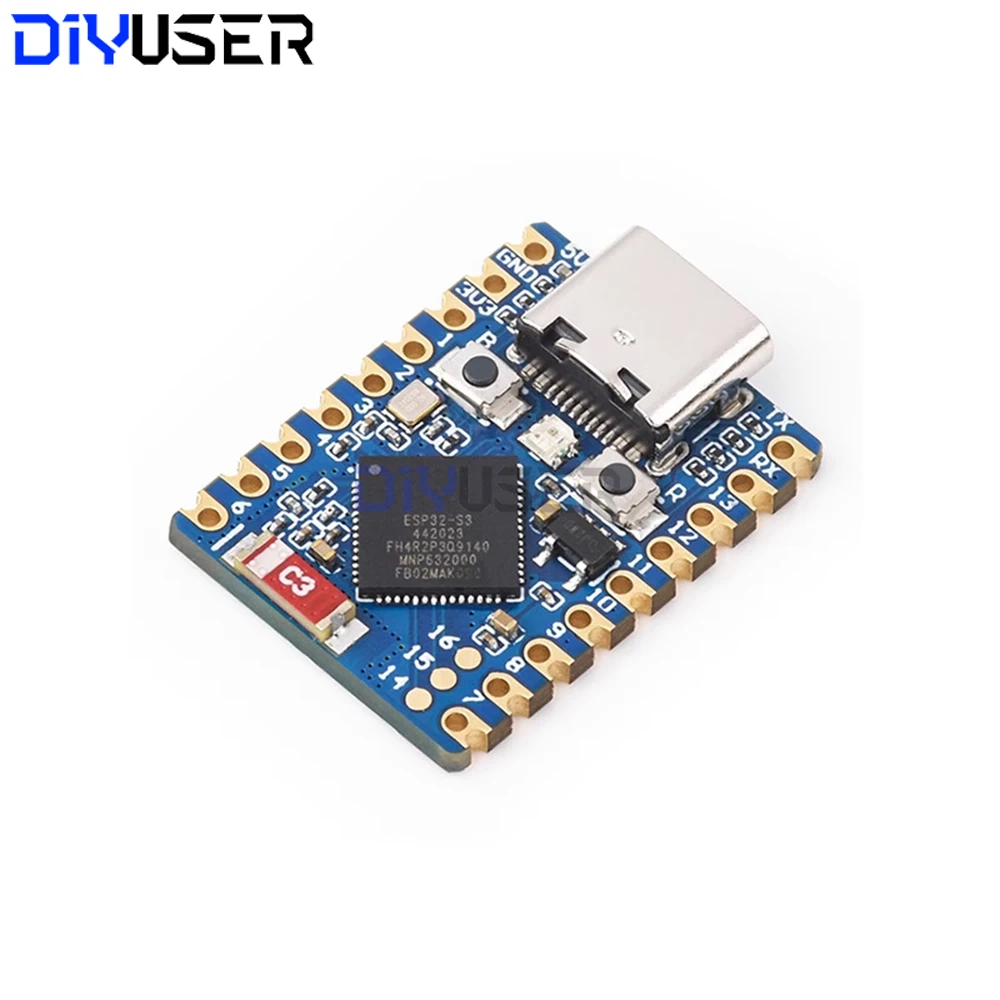 Płytka rozwojowa ESP32-S3-Zero WiFi Bluetooth LE Ultra-kompaktowa SMD 4MB Flash dla Arduino/Raspberry Pi z adapterem