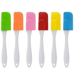 Baking Tools White Handle Silicone Cake Cream Jam Small Scraper Detachable Kitchen Items