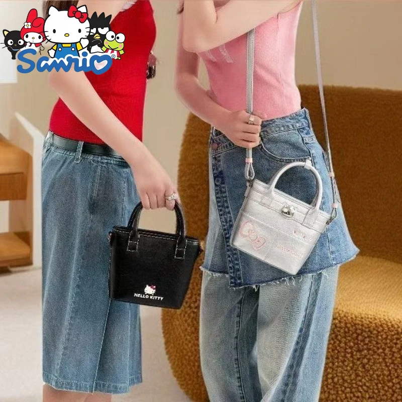  Hello Kitty New Mini Handbag Luxury Brand Fashion Mini Women's Shoulder Bag Cartoon Casual Women's Bag High Quality