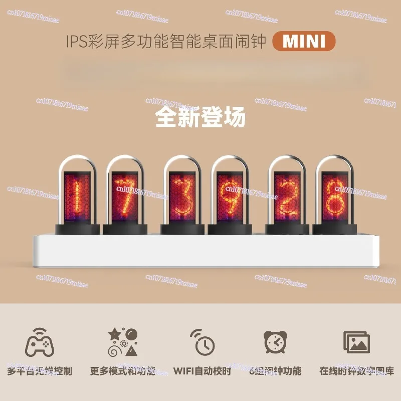 Smart weather station weather clock ornament ins wind electronic alarm clock ips color screen desktop