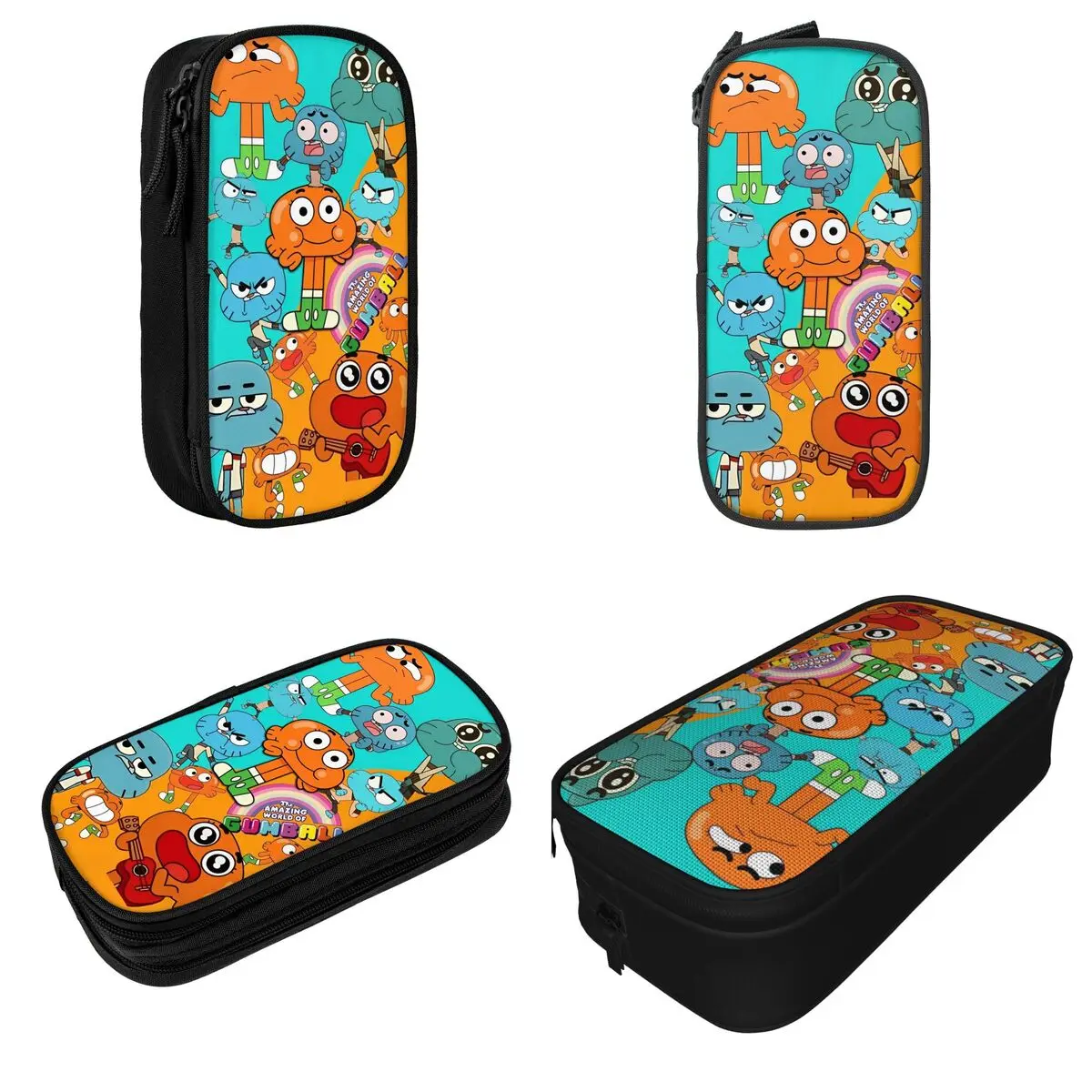 Gumball Pencil Cases Fun Gaming Pen Bag Student Large Storage Students School Zipper Pencil Pouch