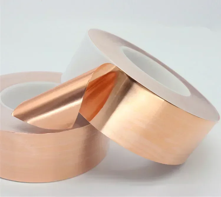 

Self-Adhesive Pure Copper Foil Tape - Single-Sided Conductive for Heat Dissipation & EMI Shielding