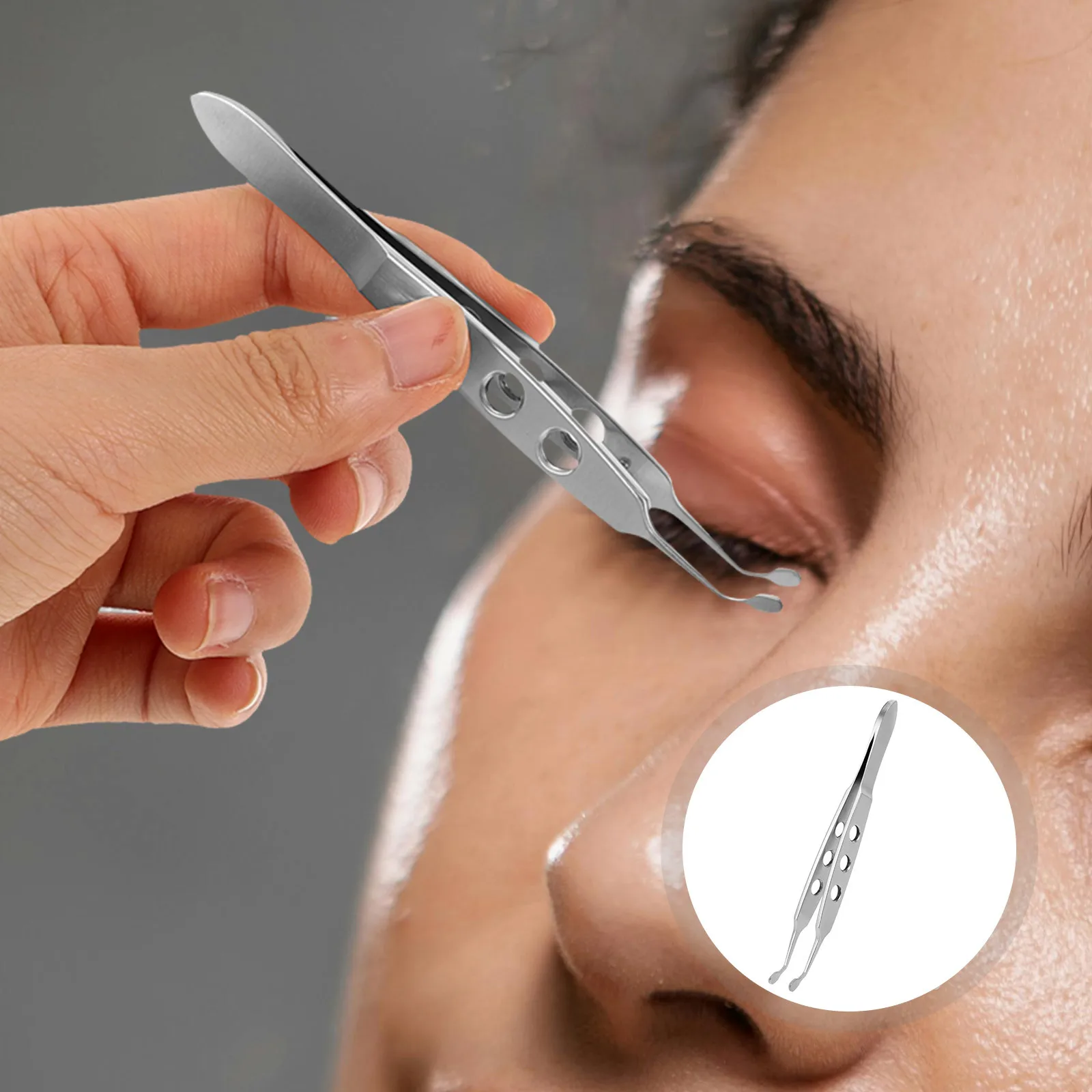 Meibomian Gland Expressor Eyelid Massage Tweezer Stainless Steel Dry Eyes Tool Professional Eye Care For Home Salon Use