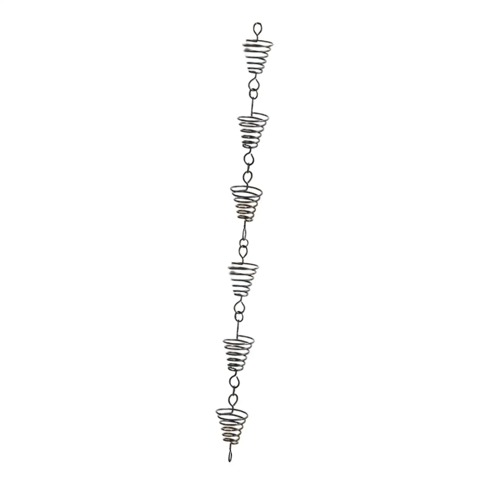 Rain Catcher Chain Stainless Steel Decorative Rainwater Diverter for Outdoor Gutter Awning Patio Use