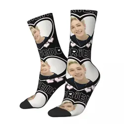 Happy Funny Men's compression Socks Amazing Vintage Harajuku Bang Chan Hip Hop Novelty Casual Crew Crazy Sock Gift Printed