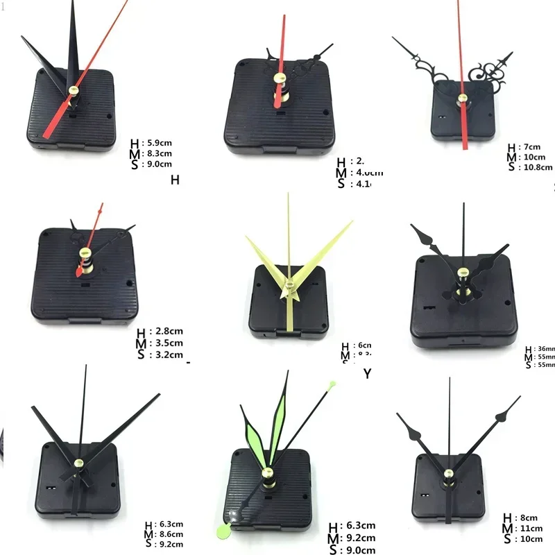 1 Set Hanging DIY Quartz Watch Silent Wall Clock Movement Quartz Repair Movement Clock Mechanism Parts Clock Parts with Needles