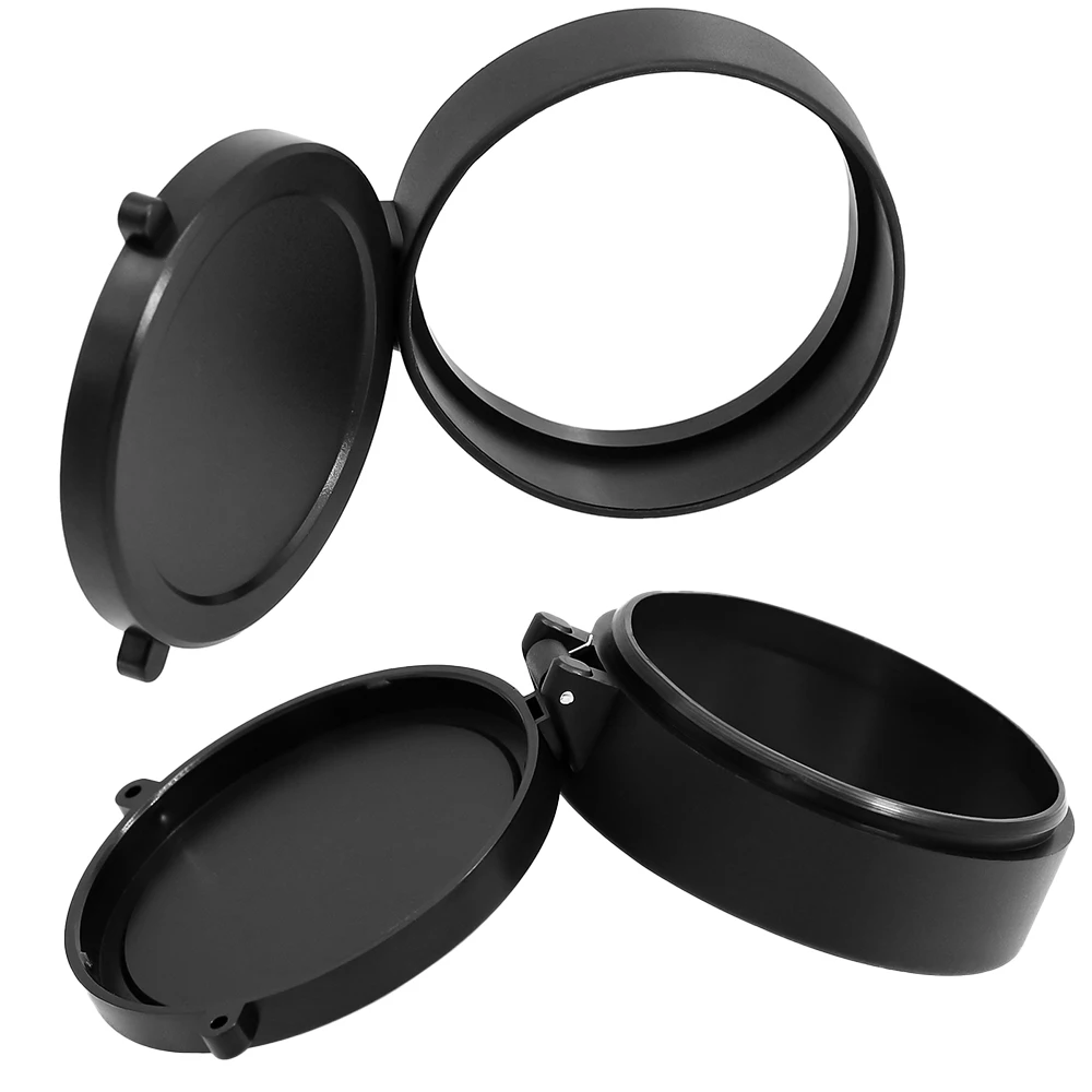 25,5-69mm Zielfernrohr Jagd Ziel Optic Objektiv Abdeckungen Teleskop Flip Up Frühling Schutz Kappe Staub Abdeckung Jagd zubehör