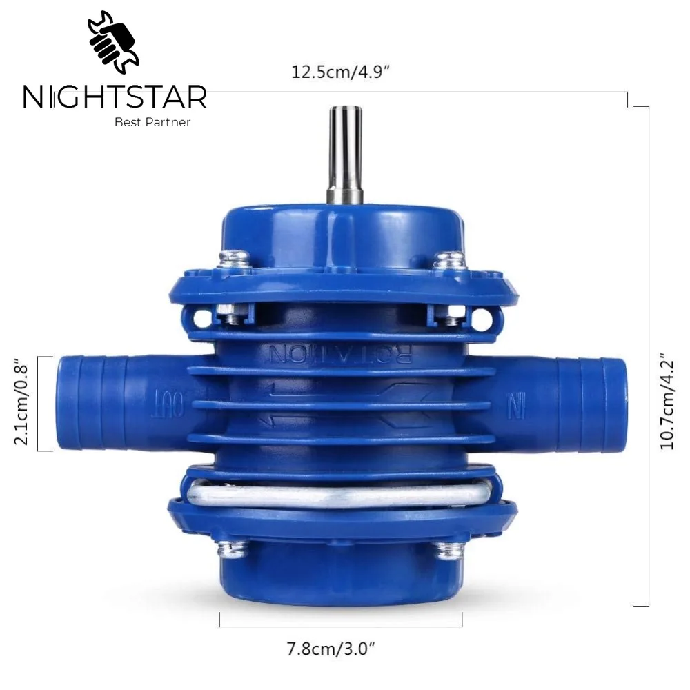 Blue Electric Drill Water Pump Self-Priming DC Pumping Self-Priming Centrifugal Pump Household Electric Drill Accessories