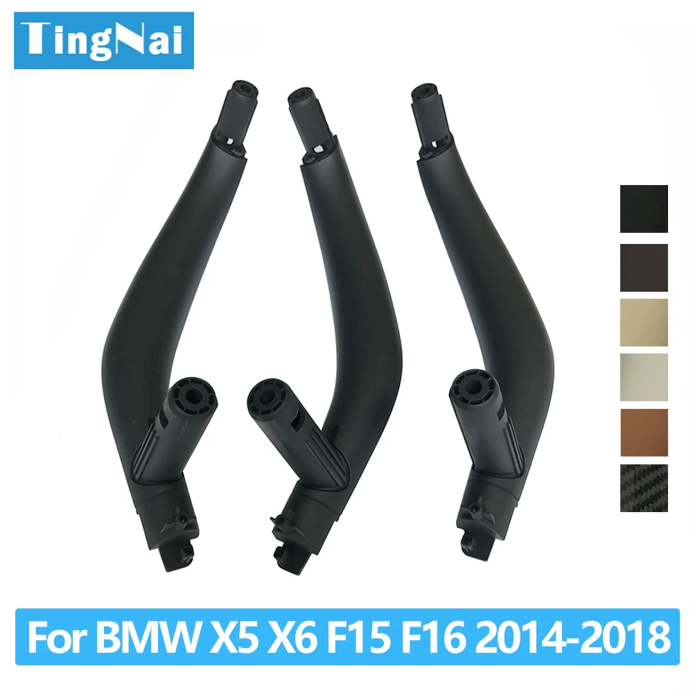 3PCS Set LHD RHD Interior Door Left Right Pull Handle Trim Cover For BMW X5 X6 F15 F16 2014-2018