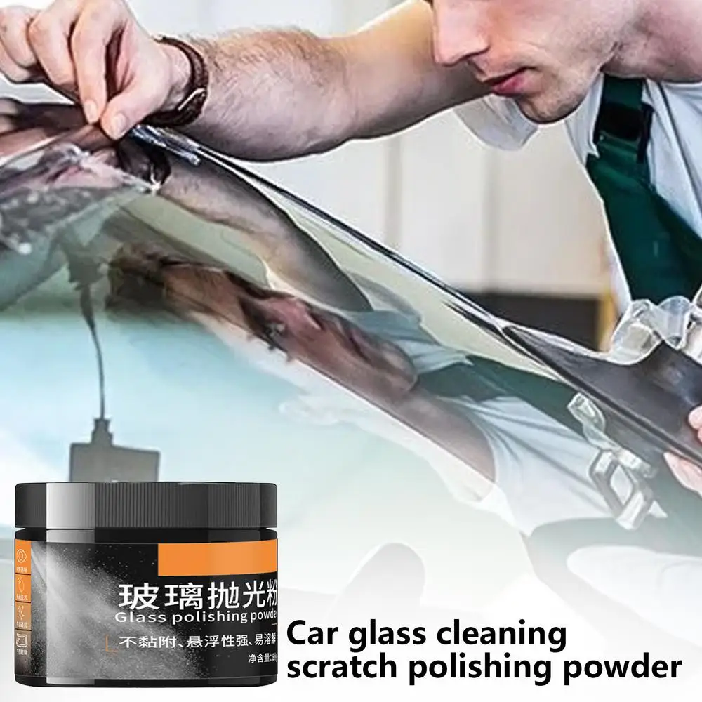 80g Car Windshield Polishing Powder Glass Mirrors Composite Repair Removal Polishing Window Powder Scratch Oxide Cerium Tool