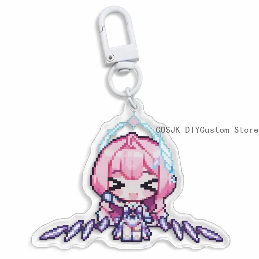NEW Game Anime Wuthering Waves Aemeath Pixel Acrylic Pendant Keychain Bag Hangings Ornaments Birthday Gift - view 3