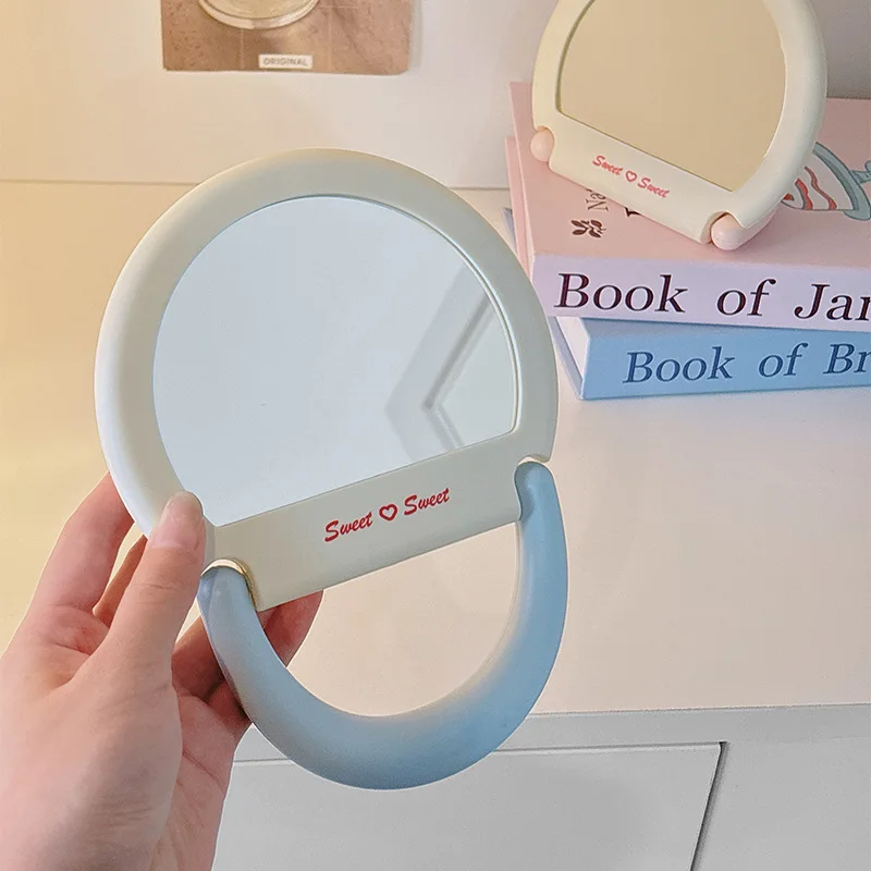 プリンセススタイルの化粧鏡、寮やオフィス用、壁掛けまたは卓上使用、角度調整可能