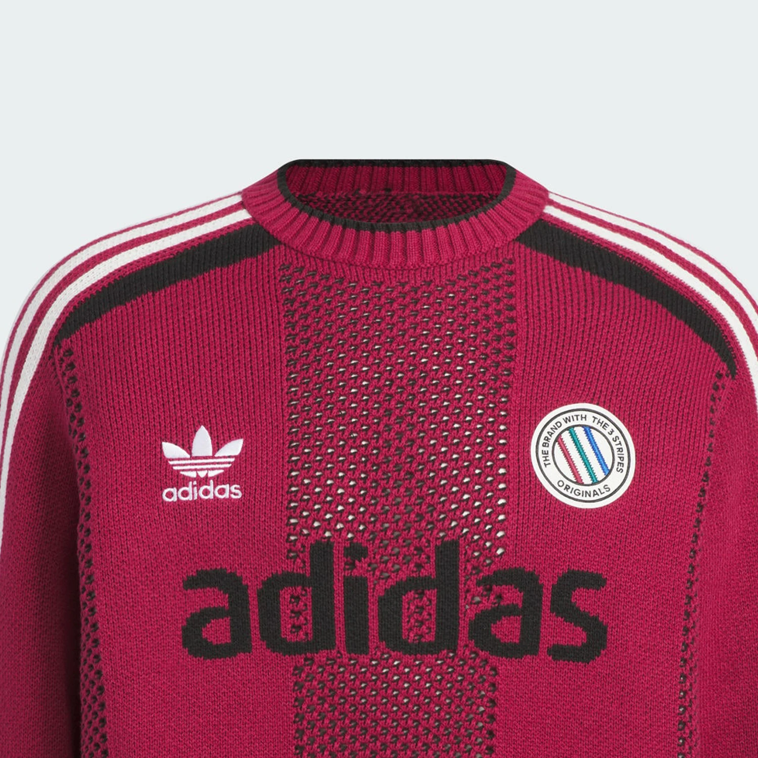 Adidas Originals Unisex Fashion Wool Knit Round Neck Sweater JL8362