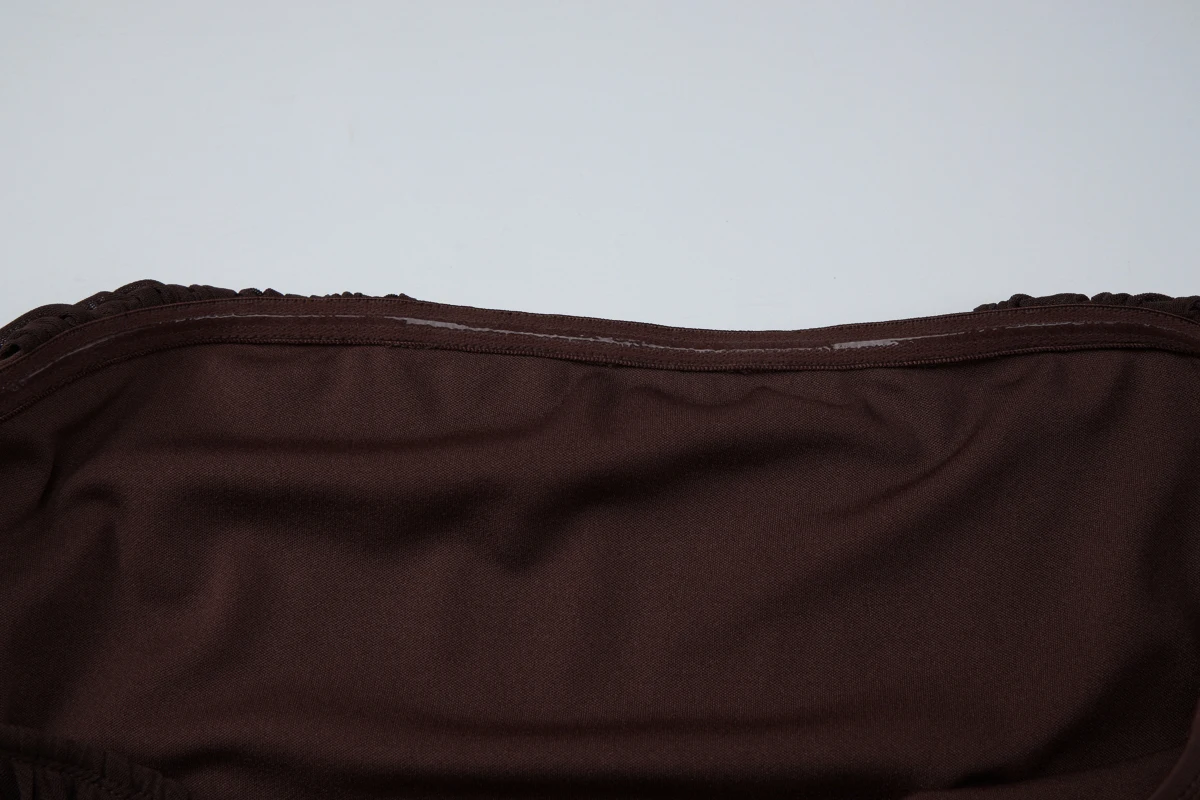 Hugcitar Trägerloses, einfarbiges, gerafftes, rückenfreies, sexy, figurbetontes Maxi-Abendkleid, elegante Damenkleidung, Abendkleid, Partykleid, Geburtstagskleid, Club-Outfit – Detail 6