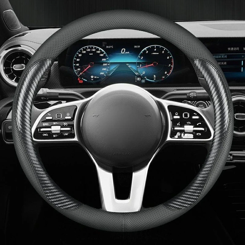 

Big Truck BUS Lorry Carbon Fiber Steering Wheel Cover 38-50CM for Dongfeng SANY SCANIA IVECO ISUZU Volvo MAN Renault DAF Hino