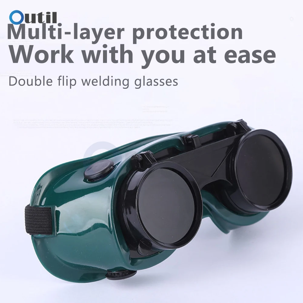 Welding Welder Goggles Gas Argon Arc Double Reversible Welding Protective Glasses Equipment Safety Working Eyes Goggles