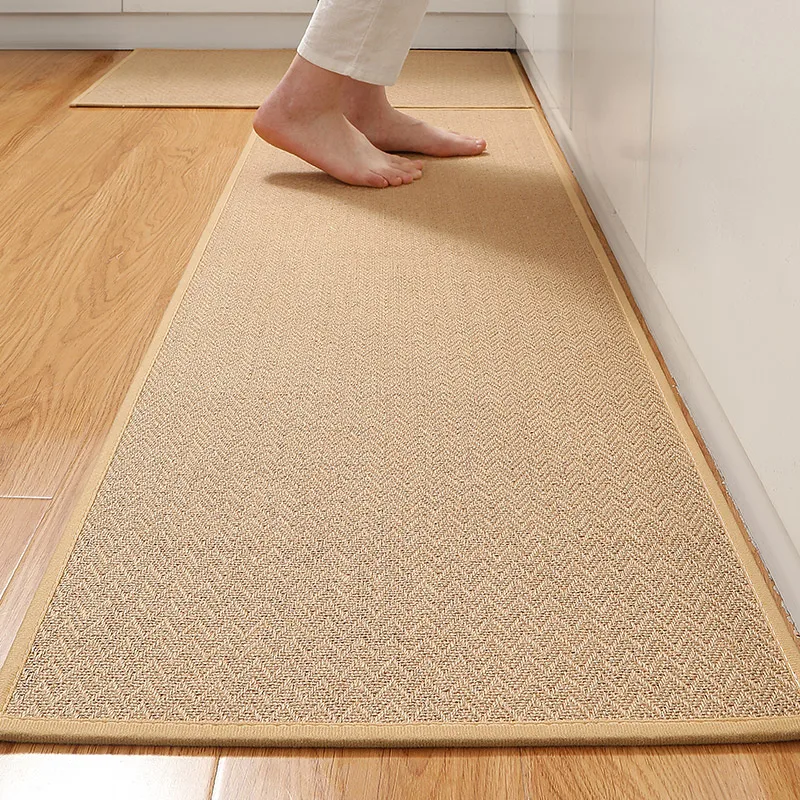 Jute Carpet,home Kitchen Floor Mat,anti Slip and Oil Resistant Foot Mat,indoor Mat,door Mat,foyer Mat, Home Decoration,room Deco