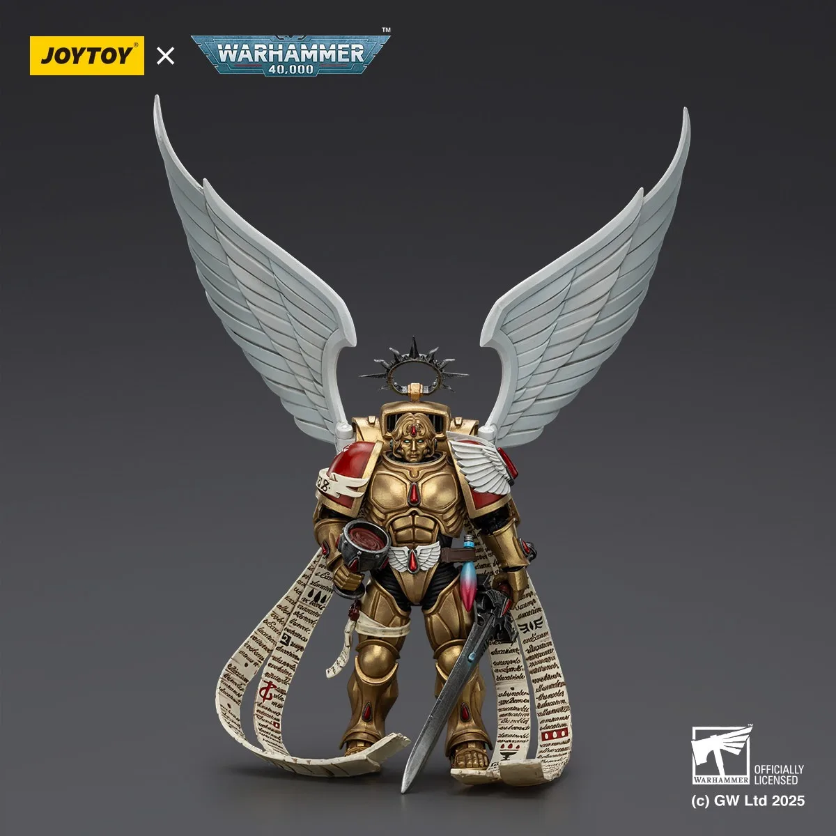 

【Accessories】JOYTOY Warhammer 40k 1/18 Action Figures Blood Angels The Sanguinor with Encarmine Broadsword Model Toy Boy Gifts