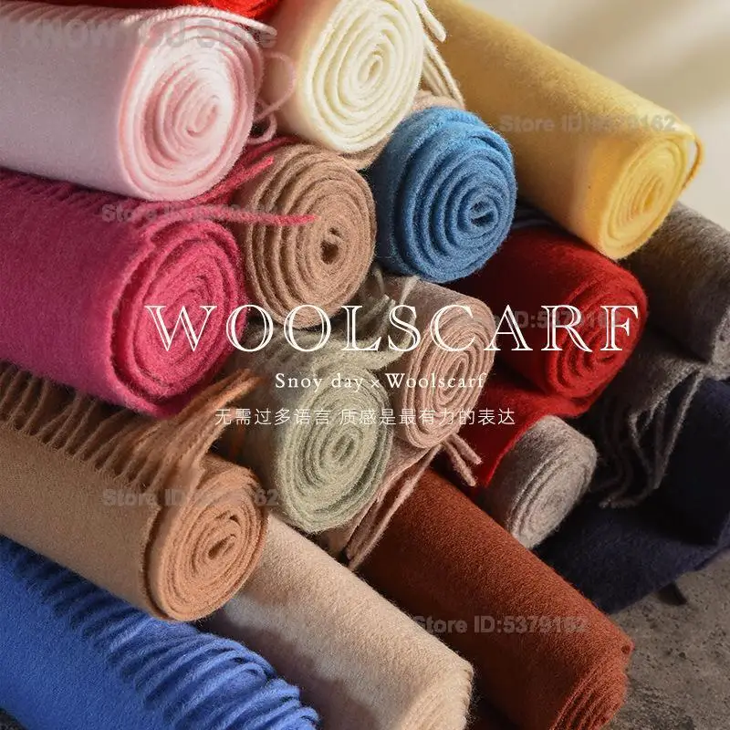 Men & Women Wool Scarf  British Style, Warm Neck Wrap, Unisex Shawl, Birthday Gift, Autumn/winter New Arrival