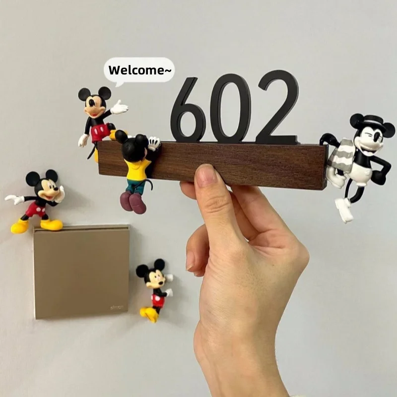 3 szt. Disney Mickey Mouse naklejka ścienna gniazdo ozdoba dekoracja Cartoon Diy wielofunkcyjna dekoracja domu salon przełącznik