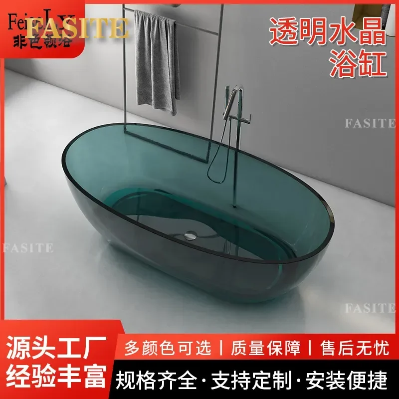 for Light Luxury Transparent Bathtub Independent Bath Home Hotel