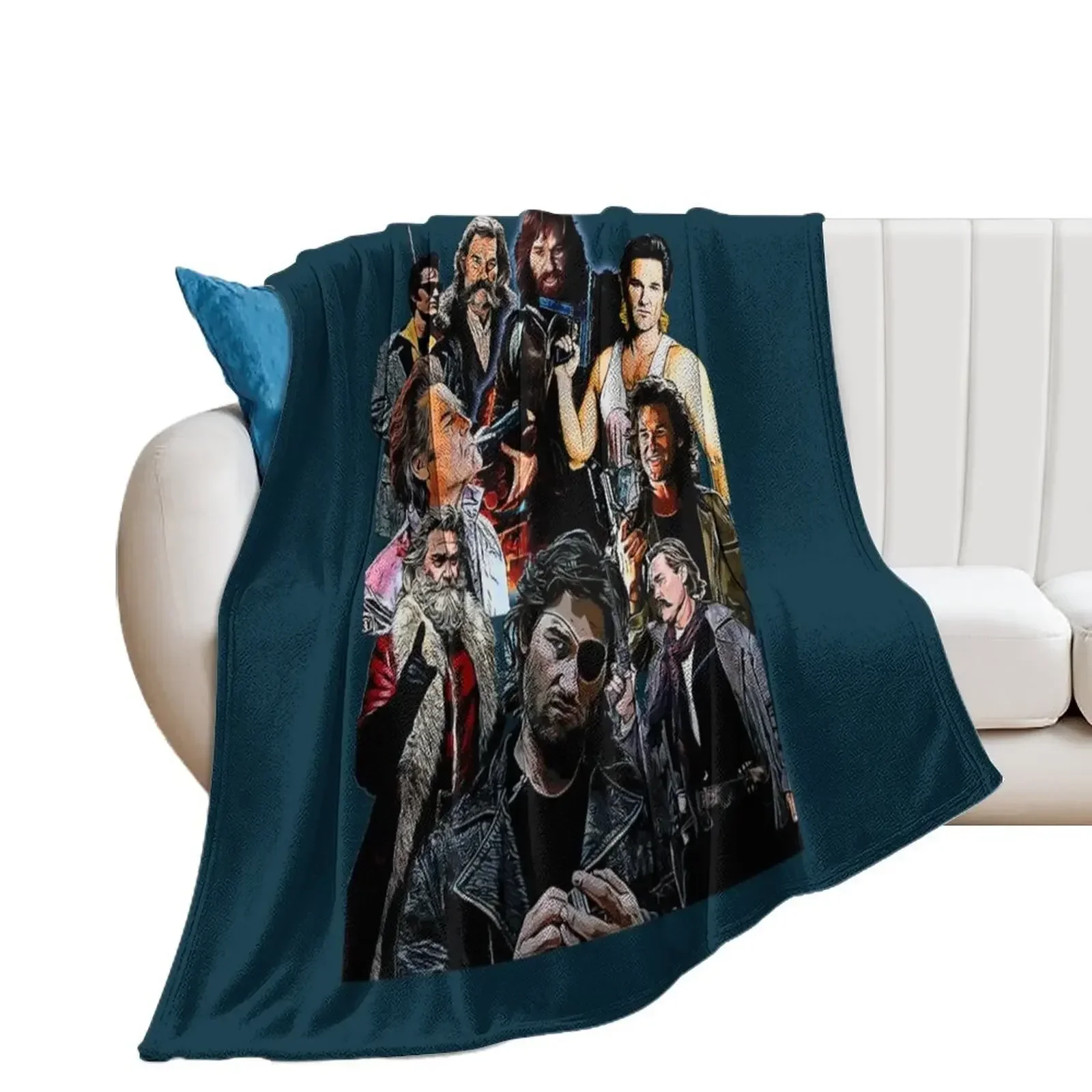 Kurt russell26 Throw Blanket Picnic For Decorative Sofa Blankets