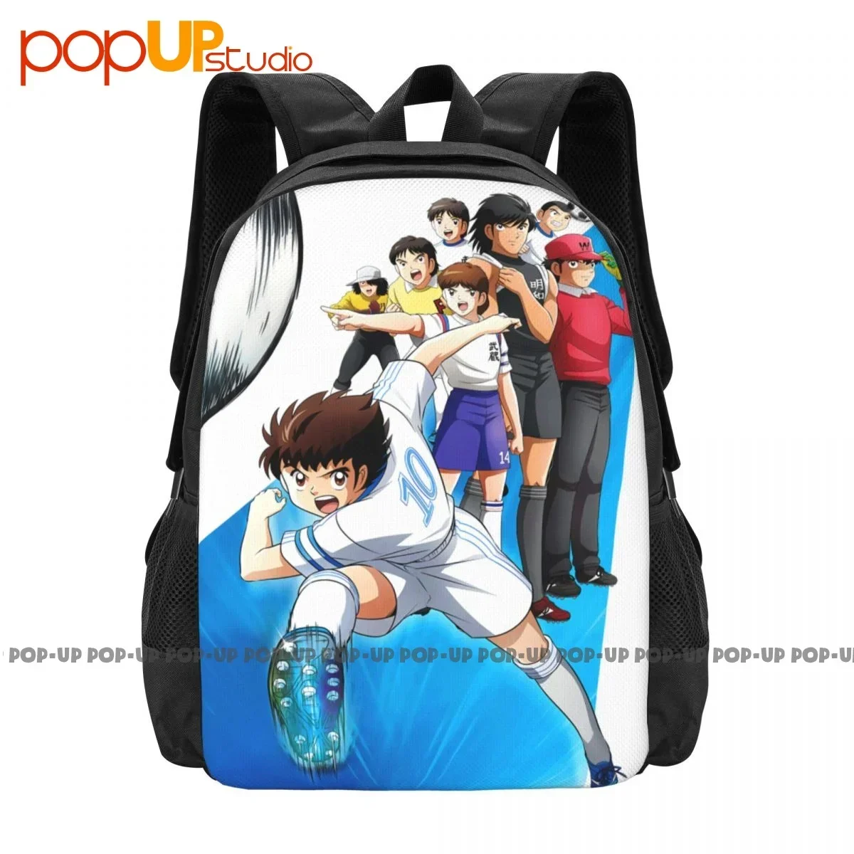 Vintage Holly E Benji Captain Tsubasa Cartone Calcio Backpack Large Capacity Cute Schoolbag