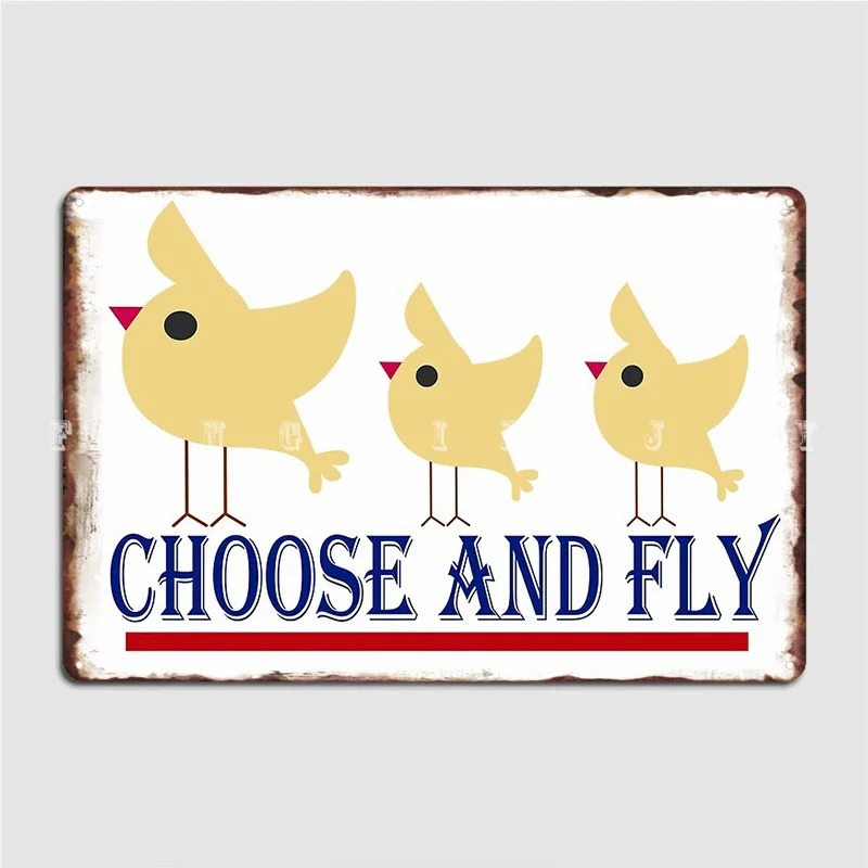 

You Can Always Fly Poster Metal Plaque Club Pub Garage Customize Wall Decor Tin Sign Posters