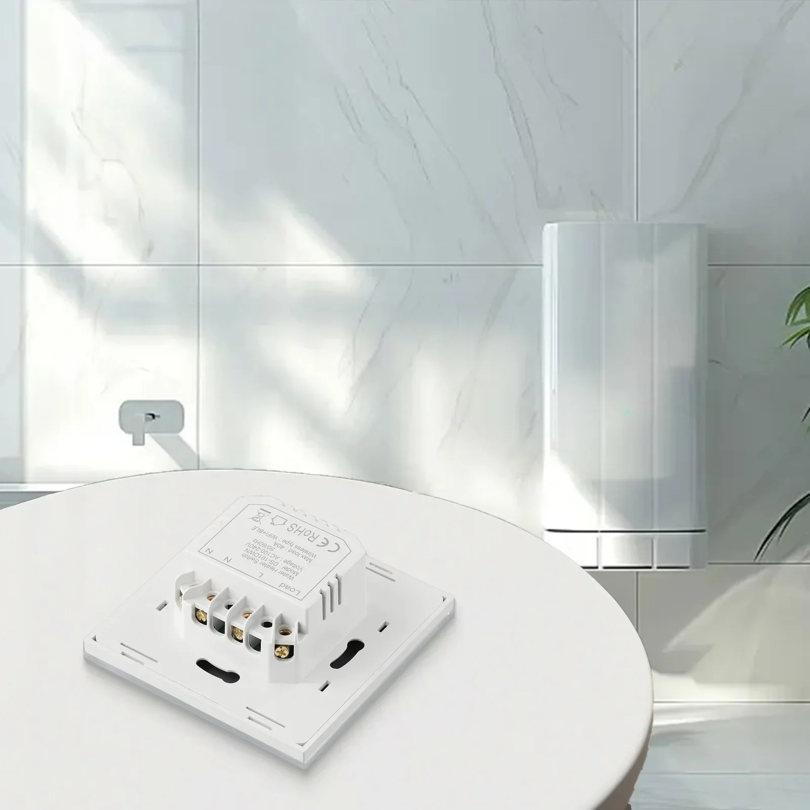 For Tuya Touch Switch Timer 106x100x51mm 40A 50/60Hz ABS AC110-240V Single Control Once Open Smart Wifi For Alexa