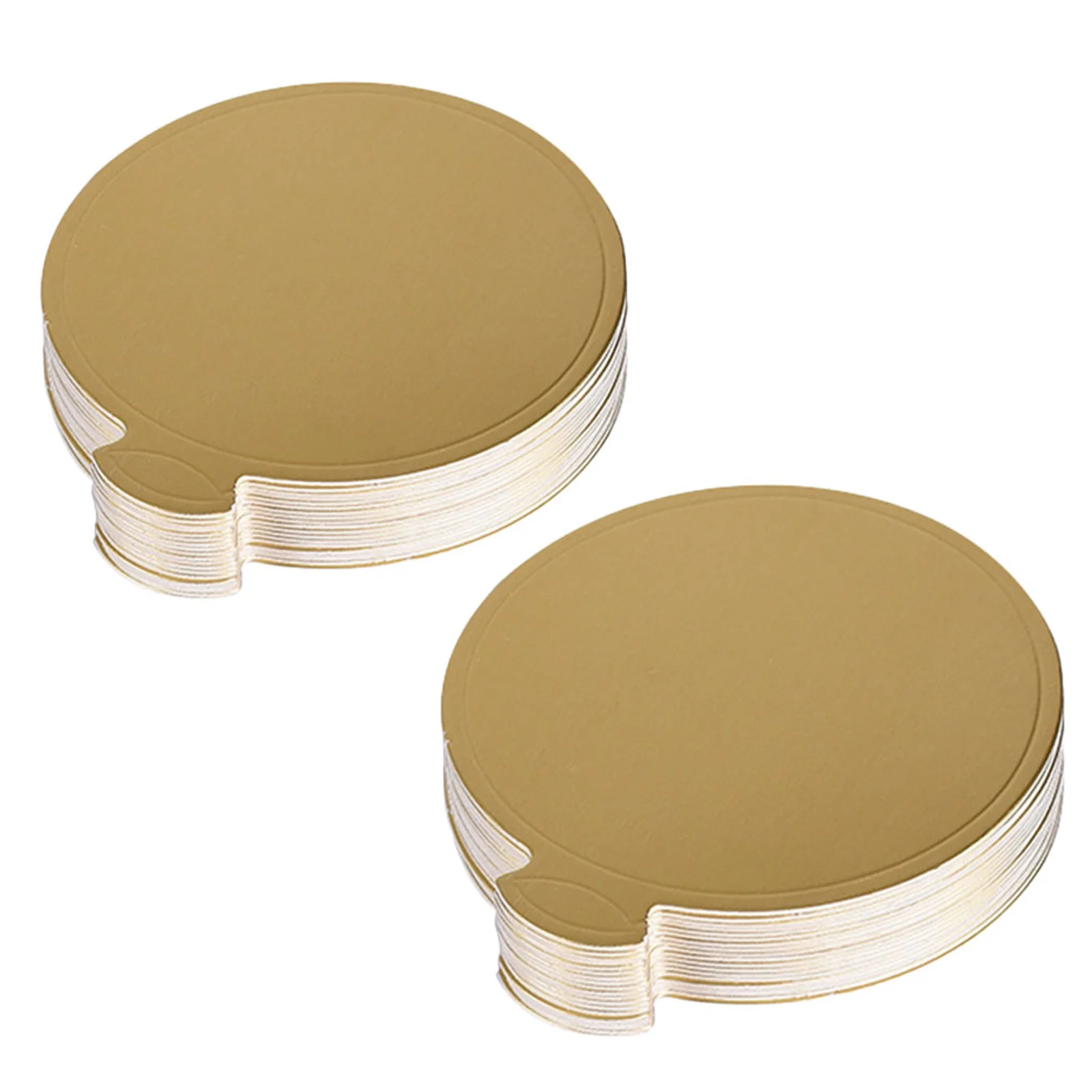 50 pezzi di tavole di cartone rotonde per torte mini basi per torte dorate vassoio di visualizzazione per uso alimentare basi di cartone per matrimoni per feste accessori per feste