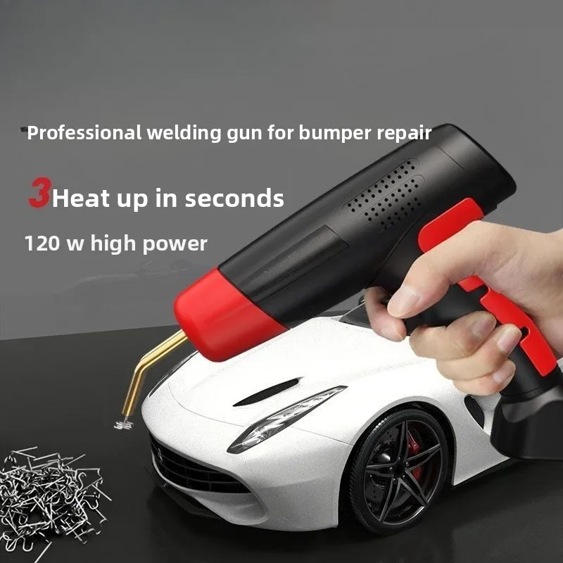 

Электрические паяльники, ремонт бампера электромобиля, ремонт пластиковых трещин, сварочный пистолет, передняя планка, артефакт сварки