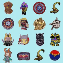 Top Grade Cartoon Comic Brooch Originality Lapel Metal Badge Collect Denim Jacket Backpack Pins Children Fashion Jewelry Gifts