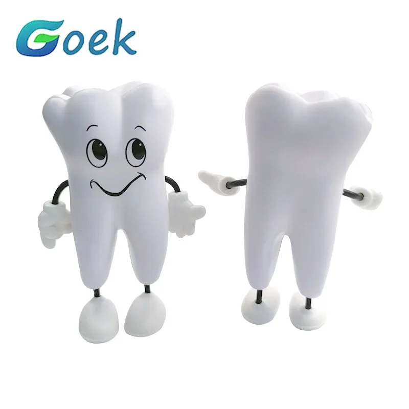 1 piece Tooth-figure Squeeze Toy Dental Clinic Dentistry Promotional Item Dentist Gift Soft PU Foam Model Shape 12.5cm