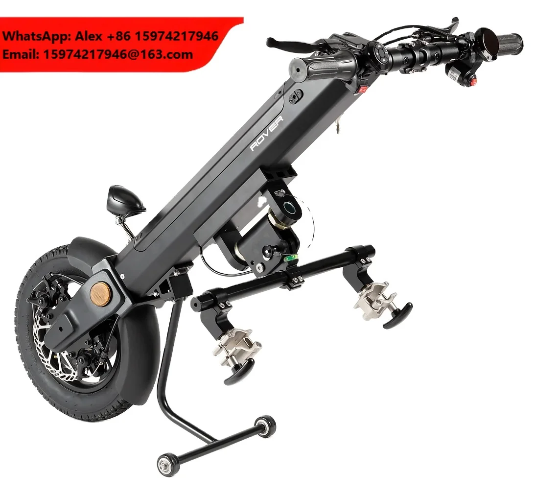 MIJO 13kg Electric Hand Bike 36V 350W High Power Add On Wheelchair Tractor For Disabled U-Connector Electric Handbike Handcycle