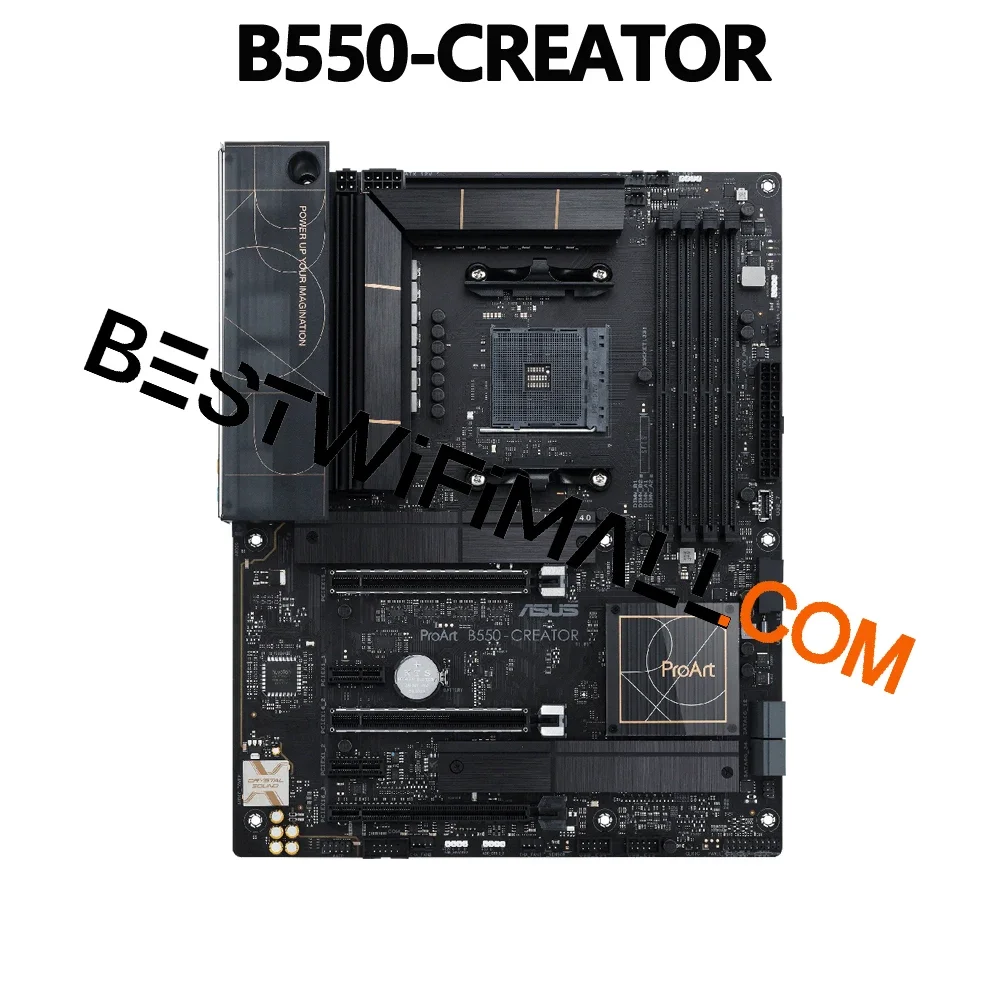 

Материнская плата ASUS B550 CREATOR ProArt AMD B550 Ryzen AM4 ATX для создателей содержания с PCIe 4.0, Dual Thunderbolt 4, Type-C