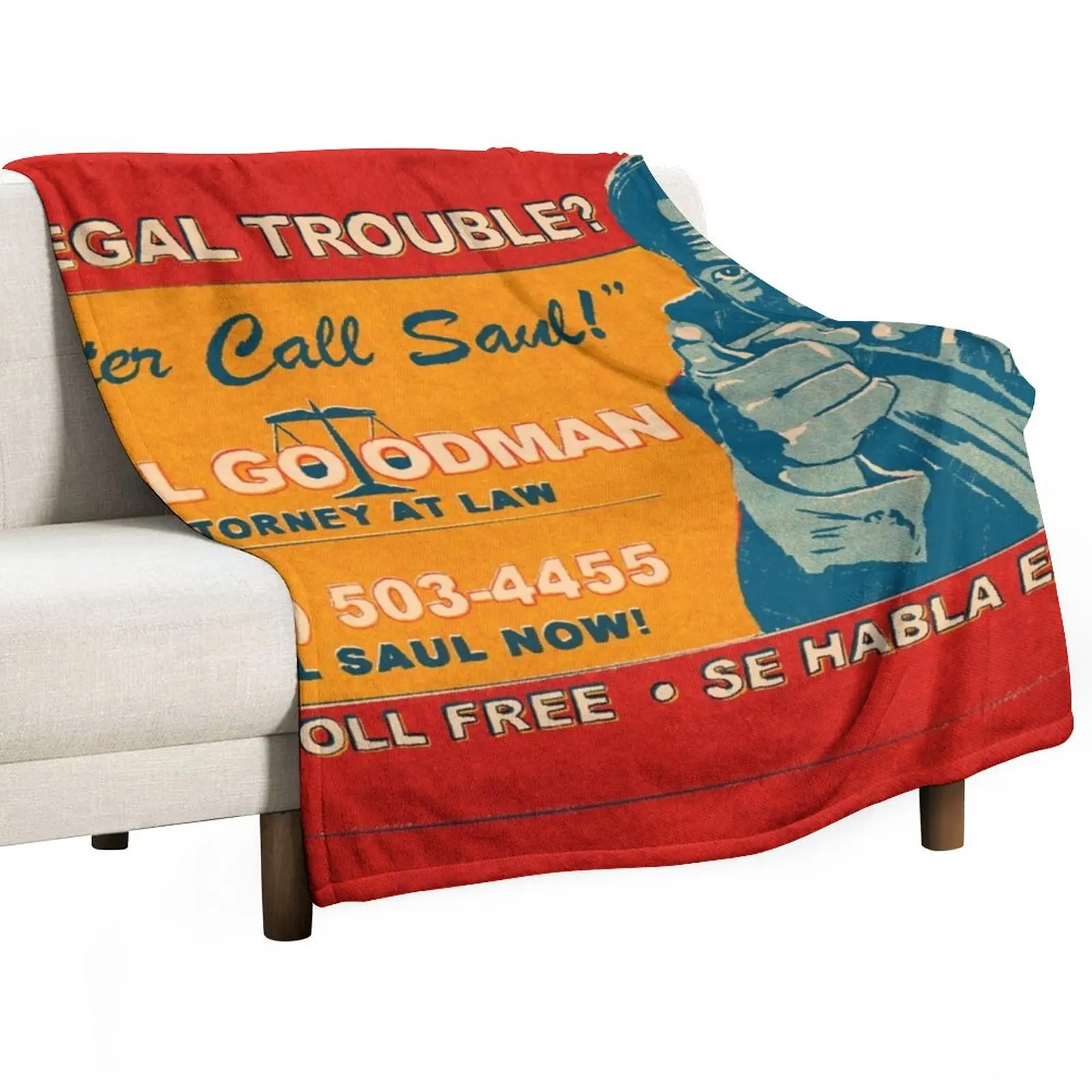 

Better Call Saul Legal Trouble Throw Blanket Travel Blanket Moving Blanket