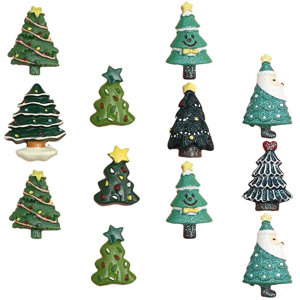 

20Pcs Resin Christmas Tree Accessories Creative DIY Decor Xmas Ornament Resin Christmas DIY Accessory Xmas Embellishment
