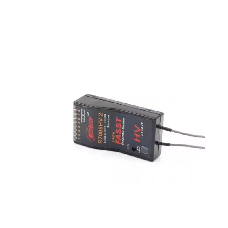 Cooltech R7008HV-2 2.4GHz 8CH S.Bus2 SBUS FASST 2.4G Receiver RX for 14SG/18MZ/18SZ Radio Controller Transmitter TX